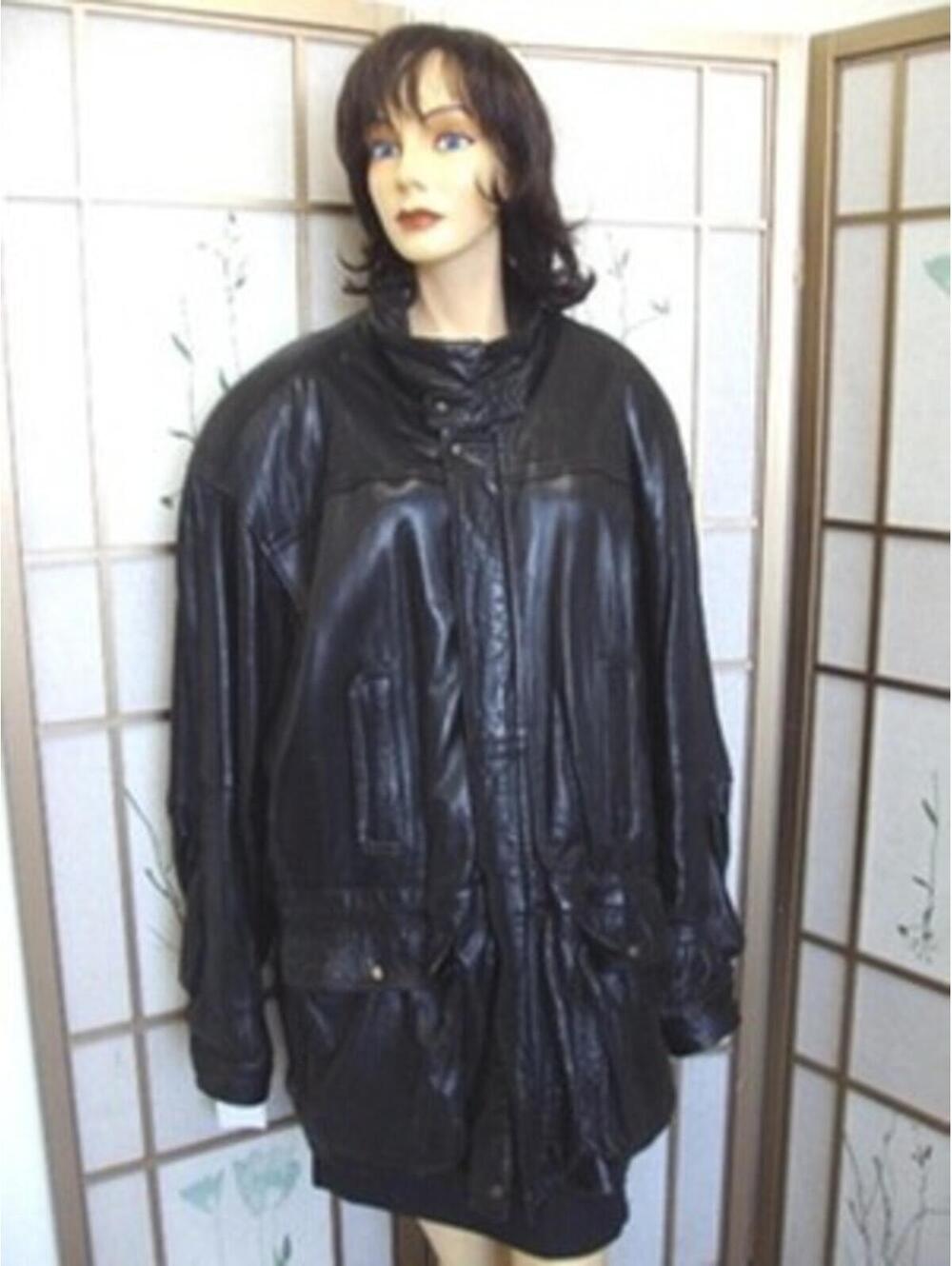 SCRAP ITEM:  BLACK LEATHER JACKET WOMEN SIZE N/A